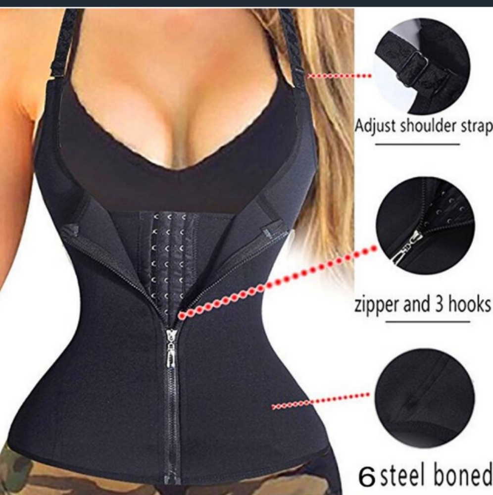 Black Waist Trainer Vest